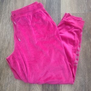 Juicy Couture Pink Velour Sleep Pants Womens Size XL